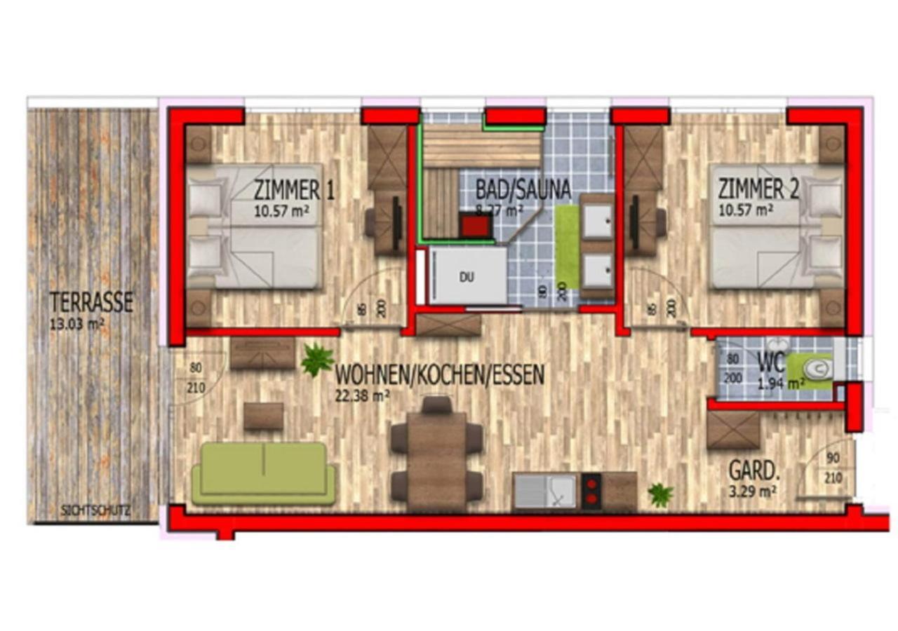 Apartmenthaus Strasswirt De Luxe Tröpolach Exterior foto